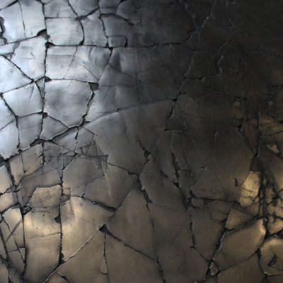 white bronze cracked earth